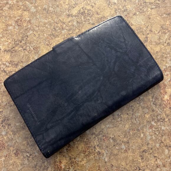 Vintage Wilsons Leather Navy Blue Wallet - Picture 2 of 9